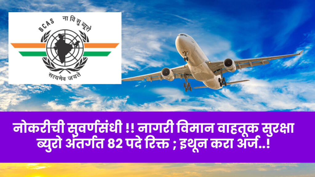 Ministry Of Civil Aviation Bharti 2024