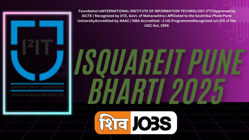 Isquareit Pune Bharti 2025 