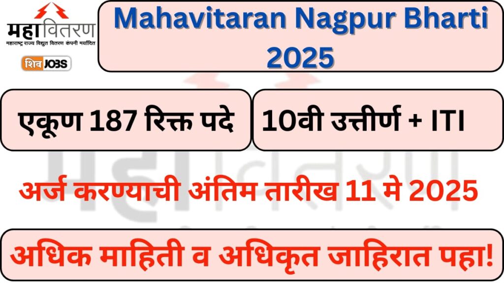 Mahavitaran Nagpur Bharti 2025