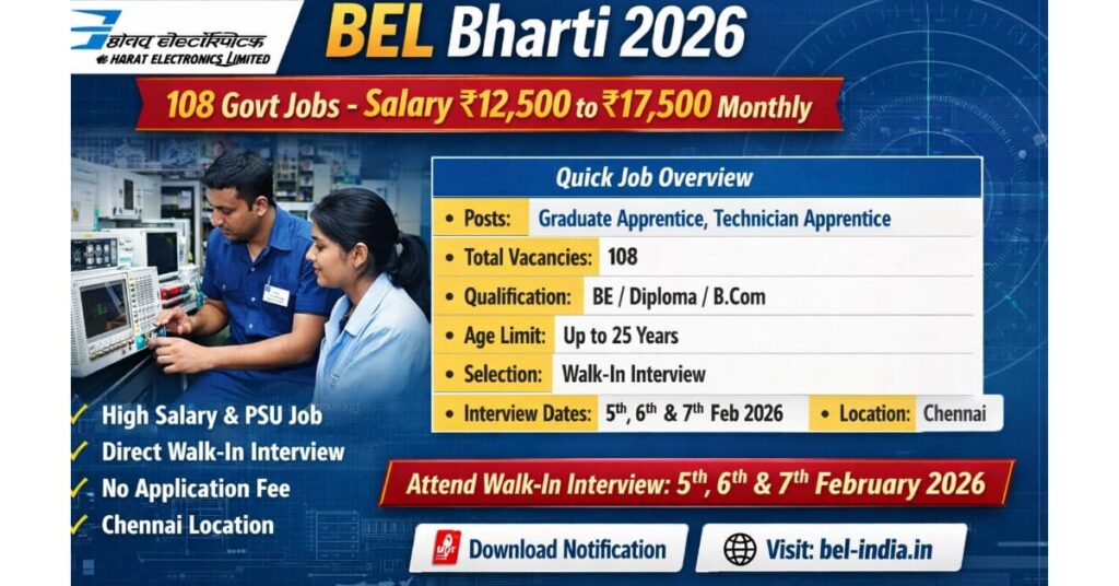 BEL Bharti 2026