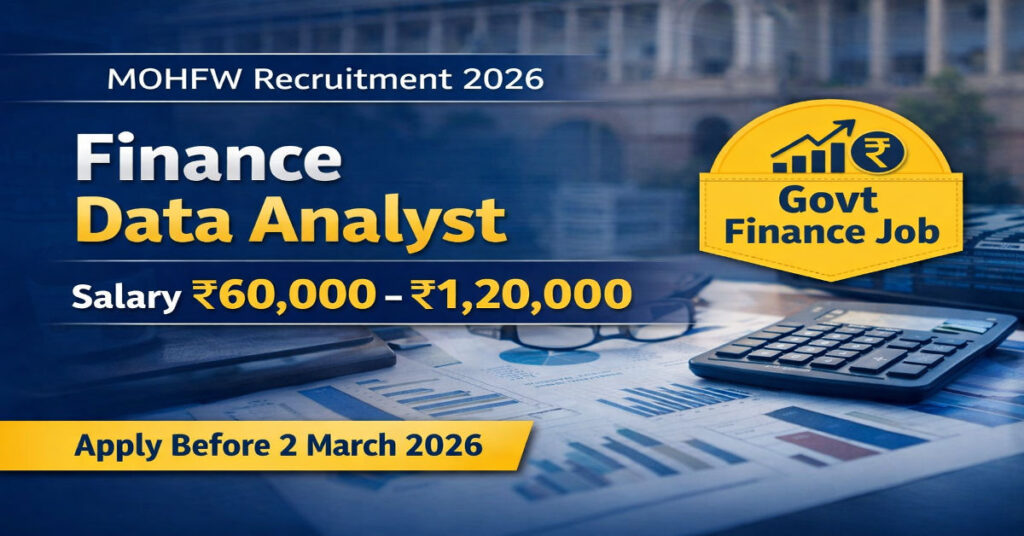MOHFW Finance Data Analyst Recruitment 2026