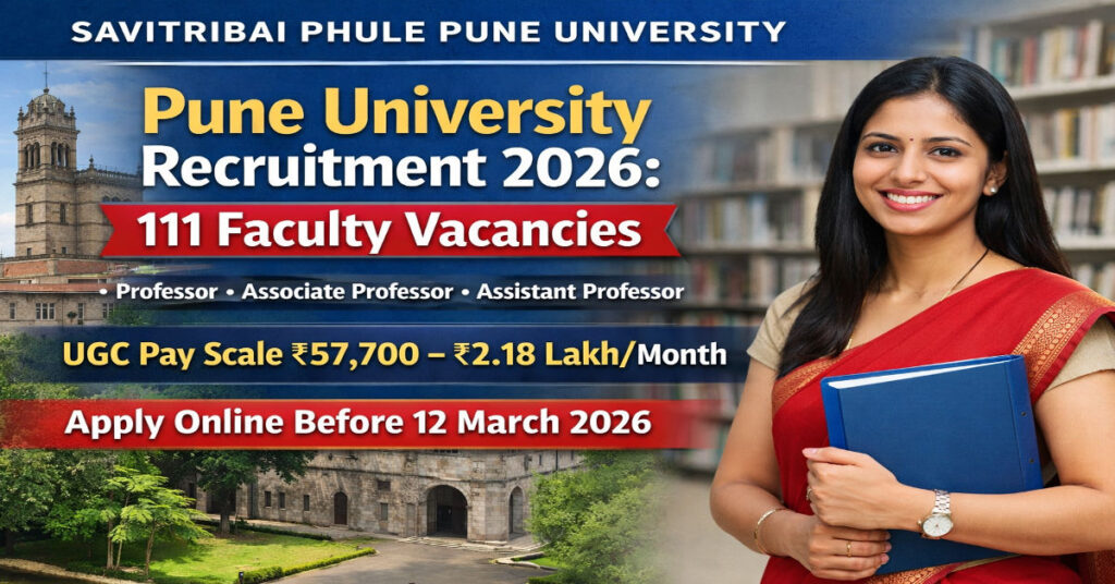 Pune University Recruitment 2026