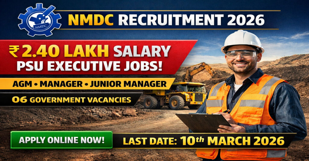 NMDC Recruitment 2026