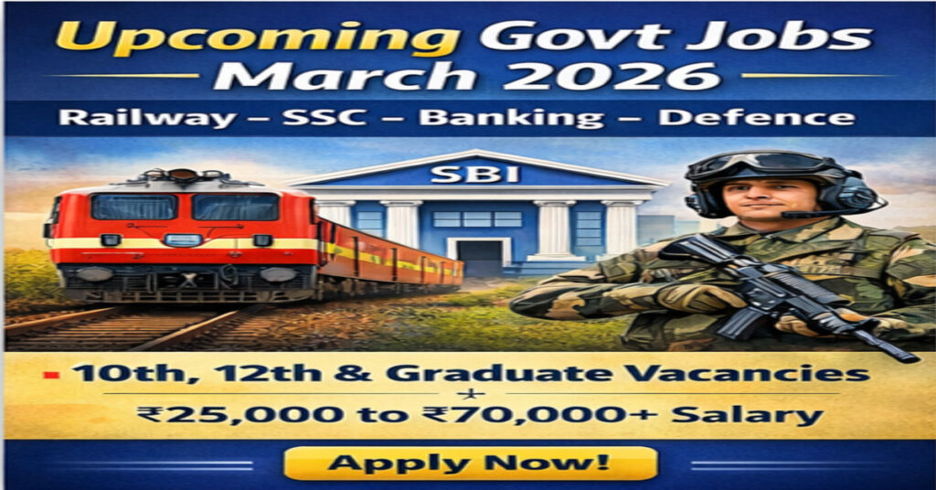 Upcoming Government Jobs March 2026