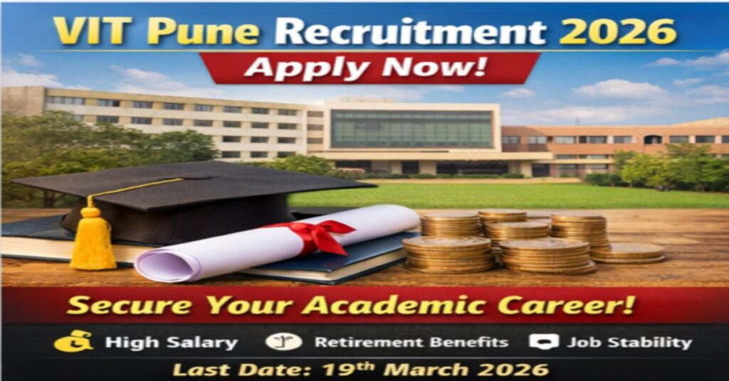 VIT Pune Recruitment 2026