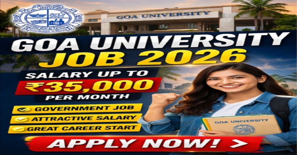 Goa University Recruitment 2026