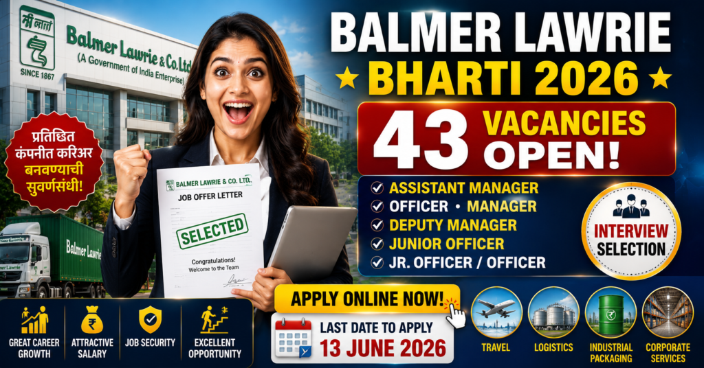 Balmer Lawrie Recruitment 2026