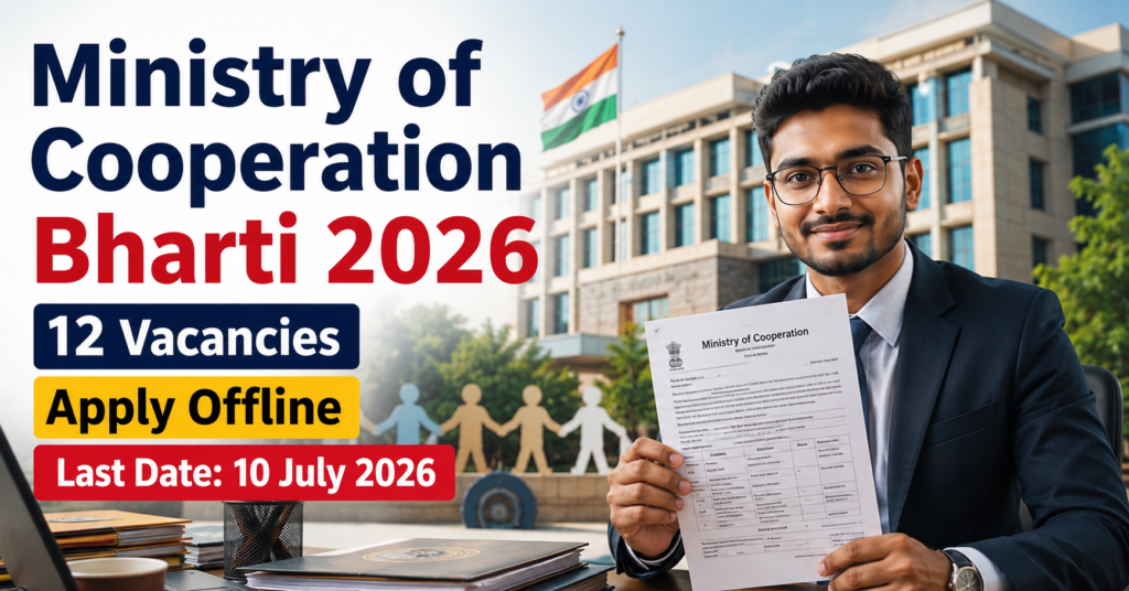 Ministry of Cooperation Bharti 2026